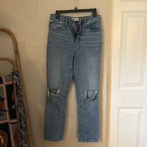 Madewell 10” High Rise Slim Boy Jean